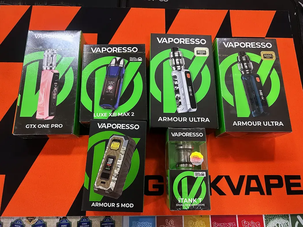 Kits et box Vaporesso disponibles en boutique