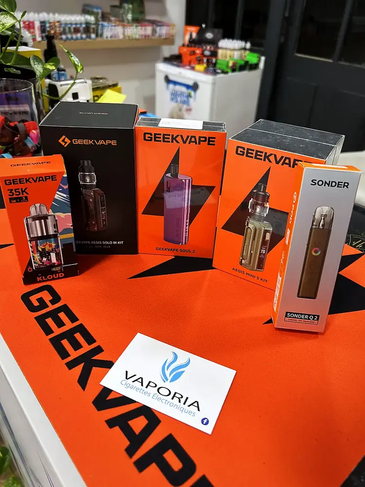 Nouveautés GeekVape en boutique : Sonder Q2, Soul 2, Aegis Mini 5 et Kloud 35K